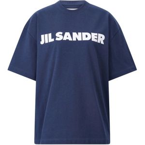 Jil Sander, Dames, Tops, Blauw, Maat: XS Katoen,