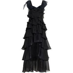 AllSaints, Dames, Jurken, Zwart, Maat: M Polyamide,