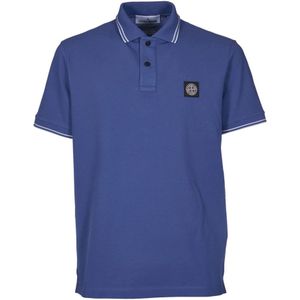 Stone Island, Heren, Tops, Blauw, Maat: S Katoen,