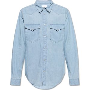 Isabel Marant, Heren, Overhemden, Blauw, Maat: S Denim,