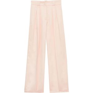 Ines de la Fressange Paris, Dames, Broeken, Roze, Maat: 2XS Linnen,