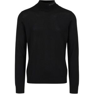 Iceberg, Heren, Truien, Zwart, Maat: S Wol,