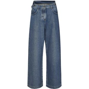 The Attico, Dames, Jeans, Blauw, Maat: W28 Katoen,