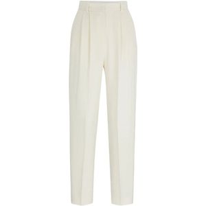 Boss, Dames, Broeken, Wit, Maat: S Linnen,