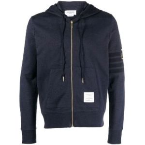 Thom Browne, Heren, Sweatshirts & Hoodies, Blauw, Maat: M