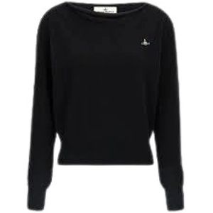 Vivienne Westwood, Dames, Truien, Zwart, Maat: S Wol,