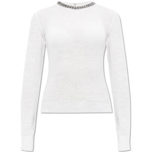 Stella McCartney, Dames, Truien, Wit, Maat: M Wol,