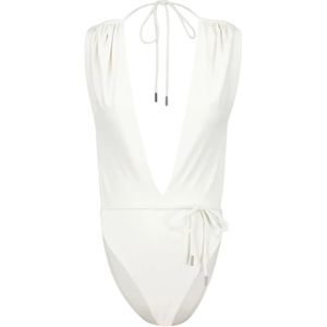 Saint Laurent, Dames, Badkleding, Beige, Maat: S Polyamide,