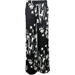 Marella, Dames, Broeken, Zwart, Maat: S Viscose,