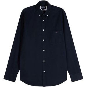 Eden Park, Heren, Overhemden, Blauw, Maat: S Katoen,