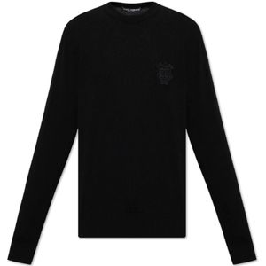 Dolce & Gabbana, Heren, Truien, Zwart, Maat: M Kasjmier,