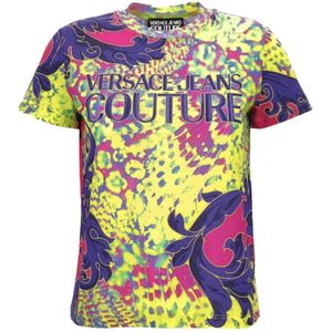 Versace Jeans Couture, Dames, Tops, Veelkleurig, Maat: S