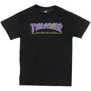 Thrasher, Heren, Tops, Zwart, Maat: M