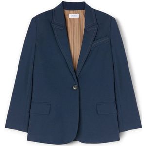 Motivi, Dames, Jassen, Blauw, Maat: XS Poliester,