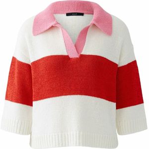 Oui, Dames, Truien, Veelkleurig, Maat: S Katoen,