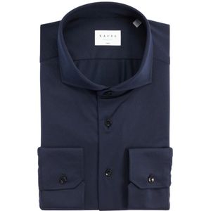 Xacus, Heren, Overhemden, Blauw, Maat: M Zijde,