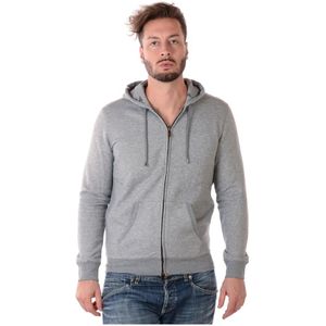 Emporio Armani, Heren, Sweatshirts & Hoodies, Grijs, Maat: 2XL