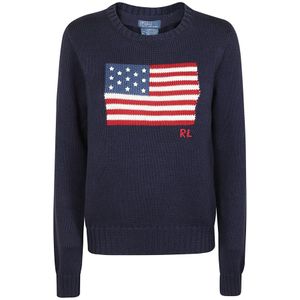 Ralph Lauren, Dames, Truien, Blauw, Maat: XS Katoen,