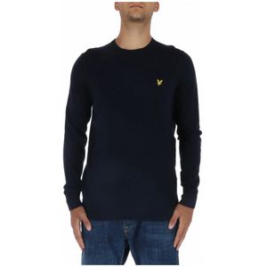 Lyle & Scott, Heren, Truien, Blauw, Maat: S Katoen,