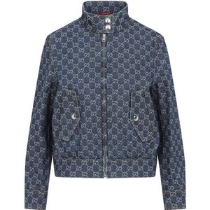 Gucci Blauwe Jas voor Vrouwen , Blue , Dames , Maat: XS