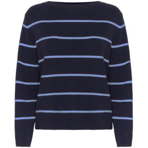 Ichi, Dames, Truien, Blauw, Maat: L Nylon,