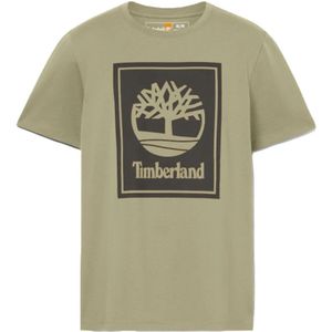 Timberland, Heren, Tops, Groen, Maat: S Katoen,