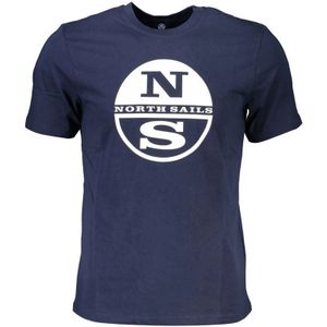 NS - TShirt - Blauw - Katoen - Korte Mouwen - Crew Neck