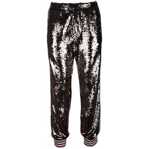 Palm Angels, Dames, Broeken, Bruin, Maat: M Spandex,