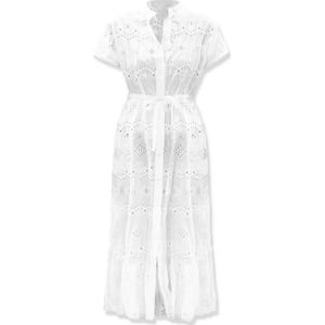 MC2 Saint Barth, Dames, Jurken, Wit, Maat: M Katoen,