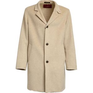 Montecore, Heren, Mantels, Beige, Maat: M Leer,