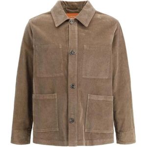 Cruna, Heren, Jassen, Bruin, Maat: XL Corduroy,