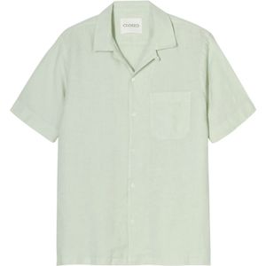Closed, Heren, Overhemden, Groen, Maat: M Linnen,