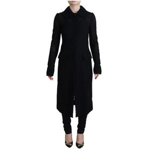 Dolce & Gabbana, Dames, Jurken, Zwart, Maat: XS Katoen,