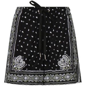 Pinko, Dames, Korte broeken, Zwart, Maat: M Viscose,