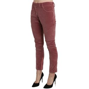 Ermanno Scervino, Dames, Broeken, Rood, Maat: XS Velours,
