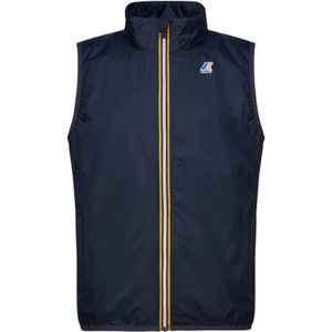K-Way, Heren, Jassen, Blauw, Maat: 2XL Poliester,