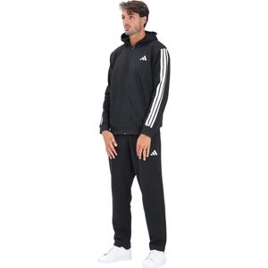 adidas - 3 Stripes - Trainingspak - Zwart - Heren - Fleece