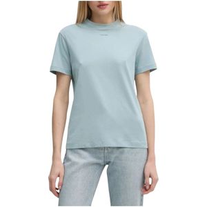 Calvin Klein, Dames, Tops, Blauw, Maat: XS Katoen,