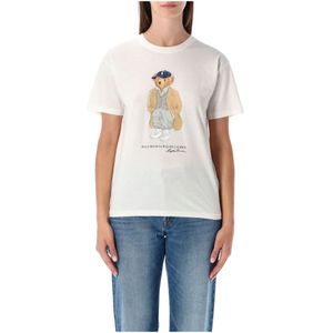 Polo Ralph Lauren, Dames, Tops, Wit, Maat: L Katoen,