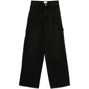 Marant étoile, Dames, Jeans, Zwart, Maat: 2XS Katoen,