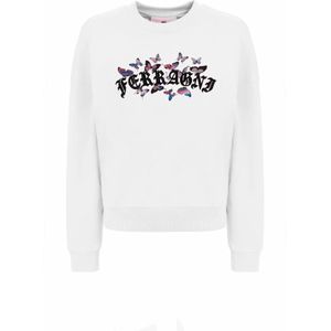 Chiara Ferragni Collection, Dames, Sweatshirts & Hoodies, Wit, Maat: S Katoen,