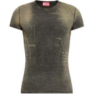 Diesel, unisex, Tops, Grijs, Maat: S Katoen,