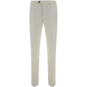 Brunello Cucinelli, Heren, Broeken, Wit, Maat: XL Katoen,