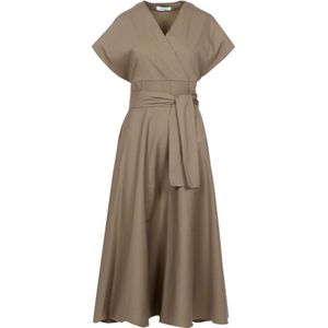 Gran Sasso, Dames, Jurken, Groen, Maat: S Katoen,