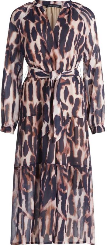 Betty Barclay - Gelaagde Jurk - Veelkleurig - Dierenprint