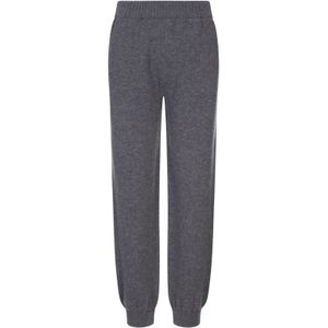 Msgm, Dames, Broeken, Grijs, Maat: S Wol,