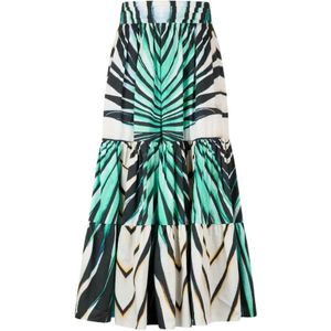 Roberto Cavalli, Dames, Rokken, Veelkleurig, Maat: 2XS Katoen,