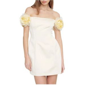 Elisabetta Franchi, Dames, Jurken, Beige, Maat: S