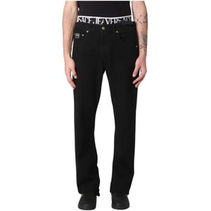 Versace Jeans Couture - Moderne Zwarte Straight Leg Jeans - Heren - Denim