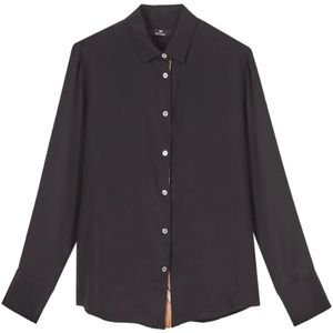 PS By Paul Smith, Dames, Blouses & Shirts, Zwart, Maat: XS Zijde,